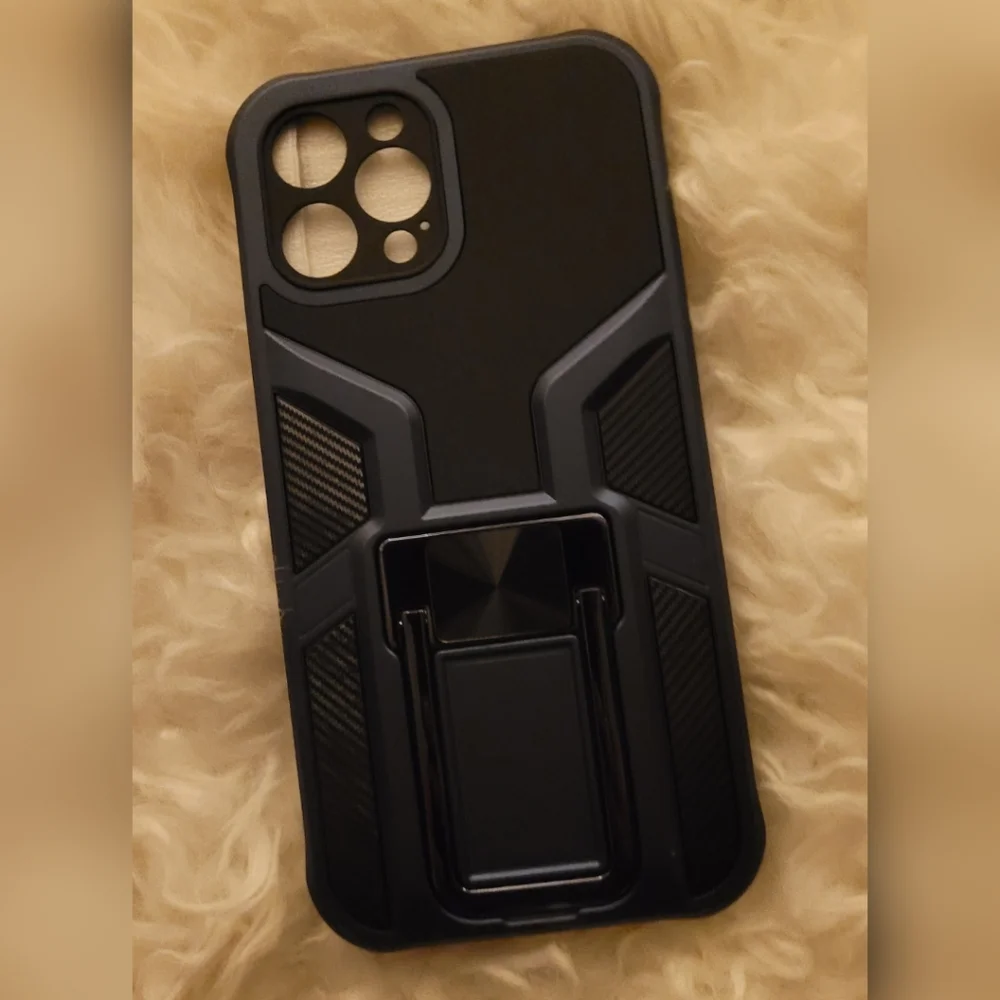 iPhone 12 Pro Max Case w/Magnetic Car Holder Kickstand